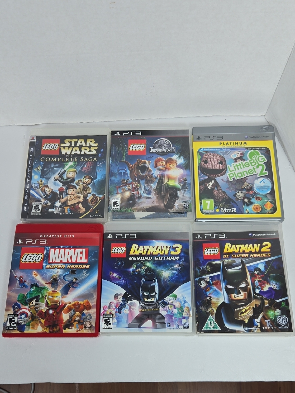 PS3 Video Games Bundle LEGO Star Wars, Batman, Jurassic World +